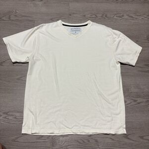 Spun Bamboo: Viscose Organic Cotton V-neck Plain Cream Shirt Undershirt